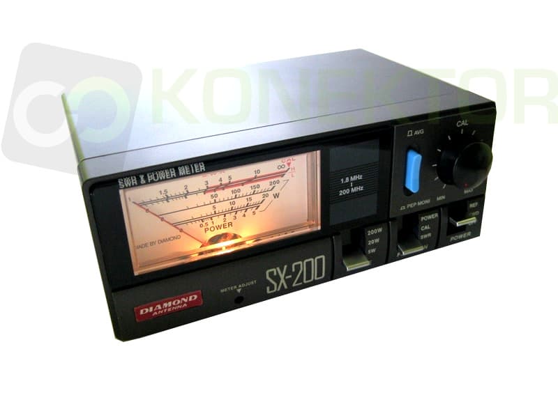 Diamond SX-200 reflektometr 1.8-200 MHz CB/HF/VHF - pomiar SWR i mocy