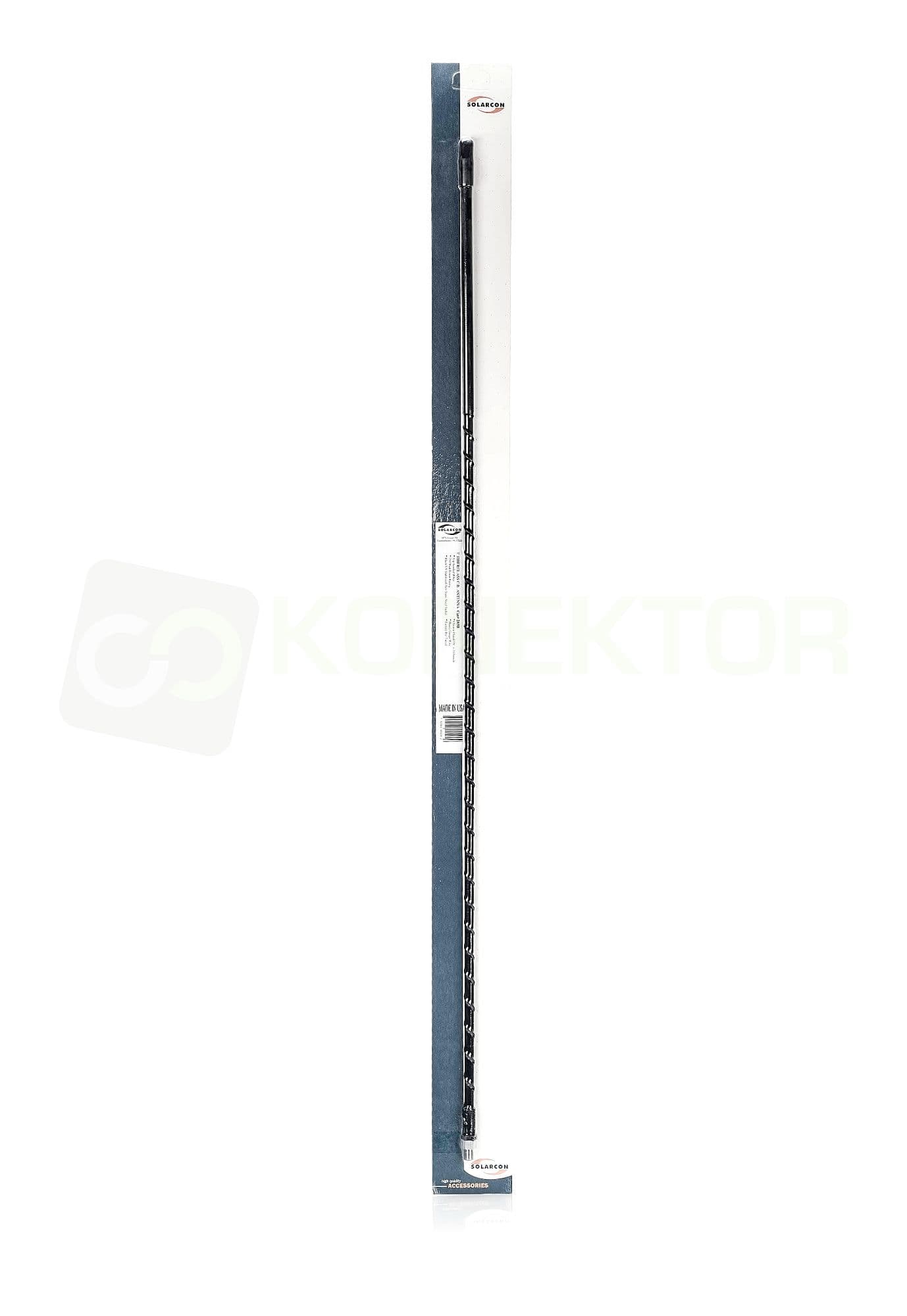 Solarcon Prowler 204 Black Antena CB montażowa helikalna 121cm montaż 3/8 - TOP LOADED * Made in USA *