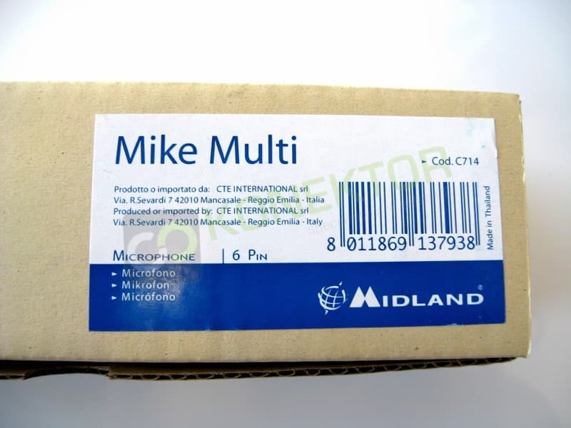 Oryginalny mikrofon do Alan 48 Plus Multi / Alan 78 Plus Multi