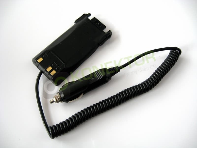 Eliminator baterii do Baofeng UV-82, UV-82 HP adapter samochodowy (z wtykiem do gniazda zapalniczki)