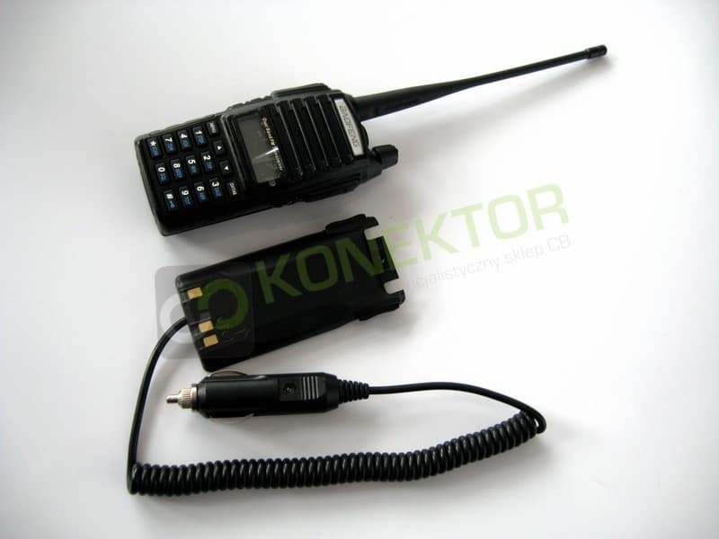 Eliminator baterii do Baofeng UV-82, UV-82 HP adapter samochodowy (z wtykiem do gniazda zapalniczki)