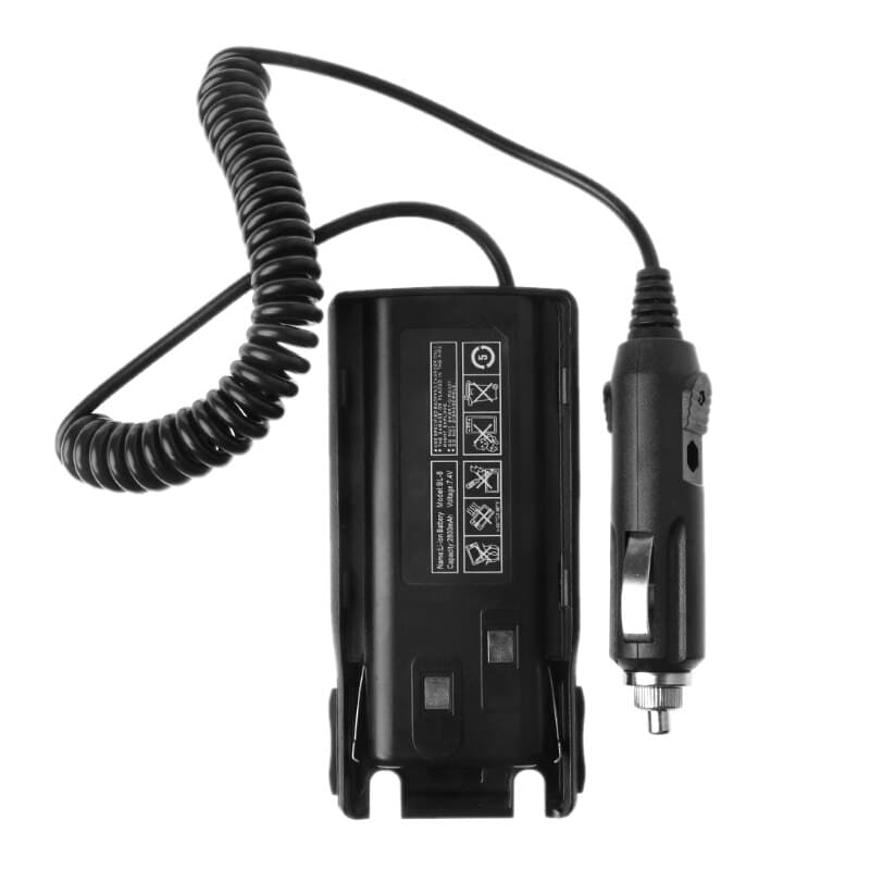 Eliminator baterii do Baofeng UV-82, UV-82 HP adapter samochodowy (z wtykiem do gniazda zapalniczki)