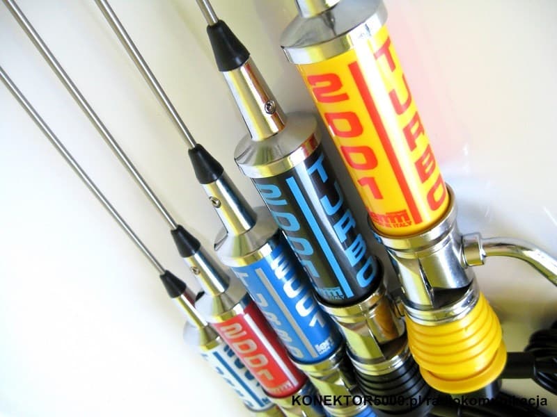 LEMM AT-2001 TURBO niebieska Antena CB montażowa 200 cm kabel 4m (Lemm AT2001 Turbo)