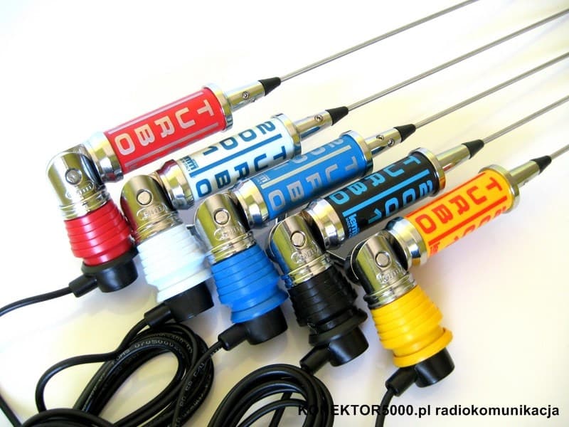LEMM AT-2001 TURBO niebieska Antena CB montażowa 200 cm kabel 4m (Lemm AT2001 Turbo)