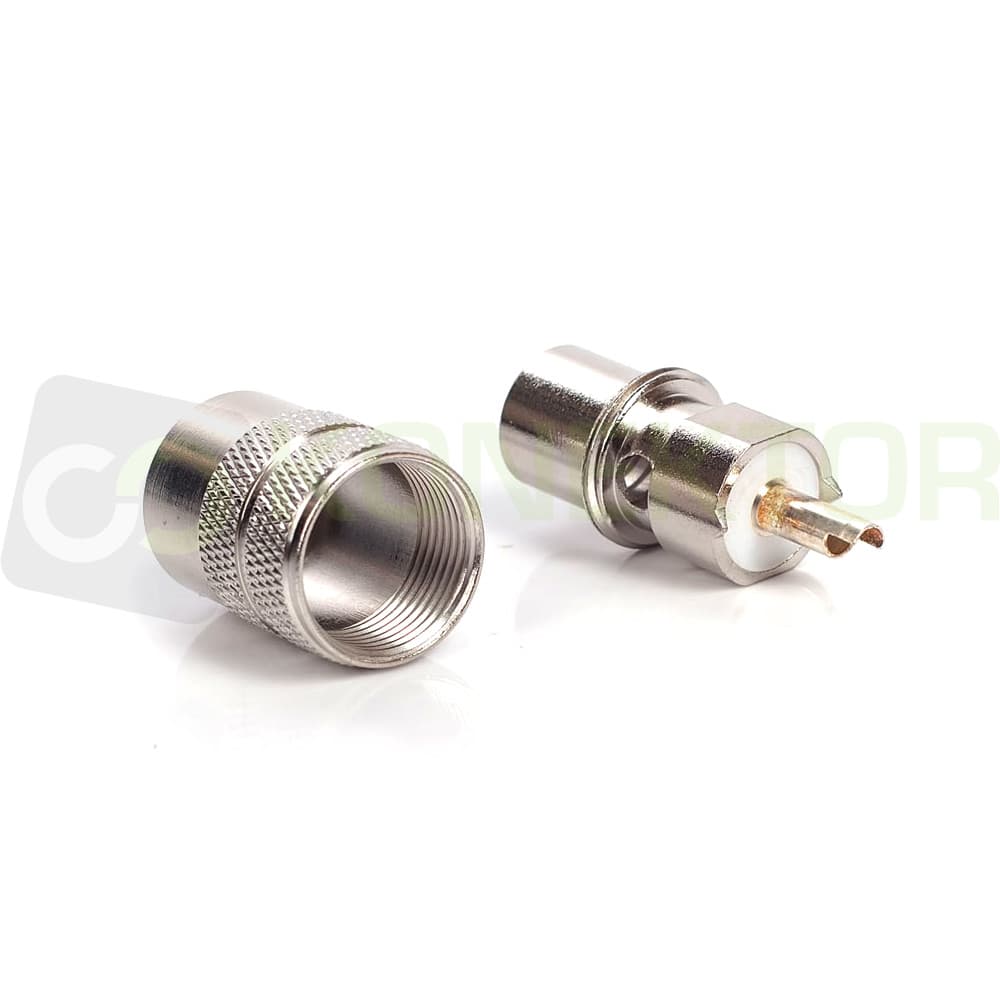 Wtyk teflonowy UC-1 PL-259/9 CTE cynowany na przewód RG-213, RF-10, H-1000