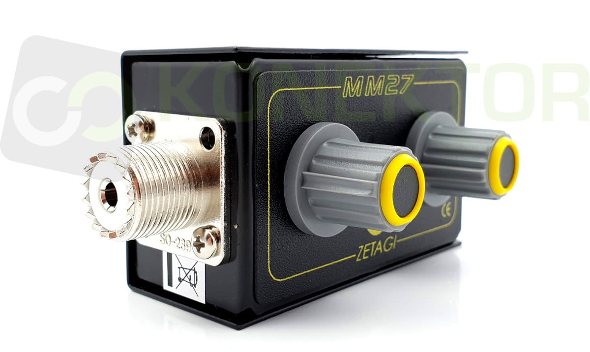 Matcher Zetagi MM-27 26-28MHz (ochrona końcówki mocy, dopasowywanie anteny)