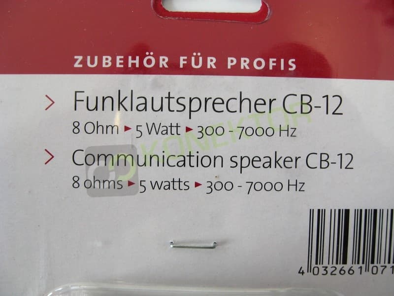 Mały wydajny głośnik do CB radia Albrecht CB-12 (kabel 170cm z wtykiem minijack, ramka)