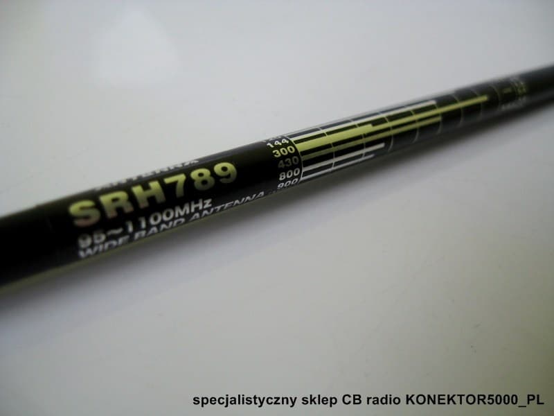 Diamond SRH789 antena teleskopowa szerokopasmowa do skanerów, odbiorników SDR - 95-1100MHz, SMA-M, długość 20-80cm