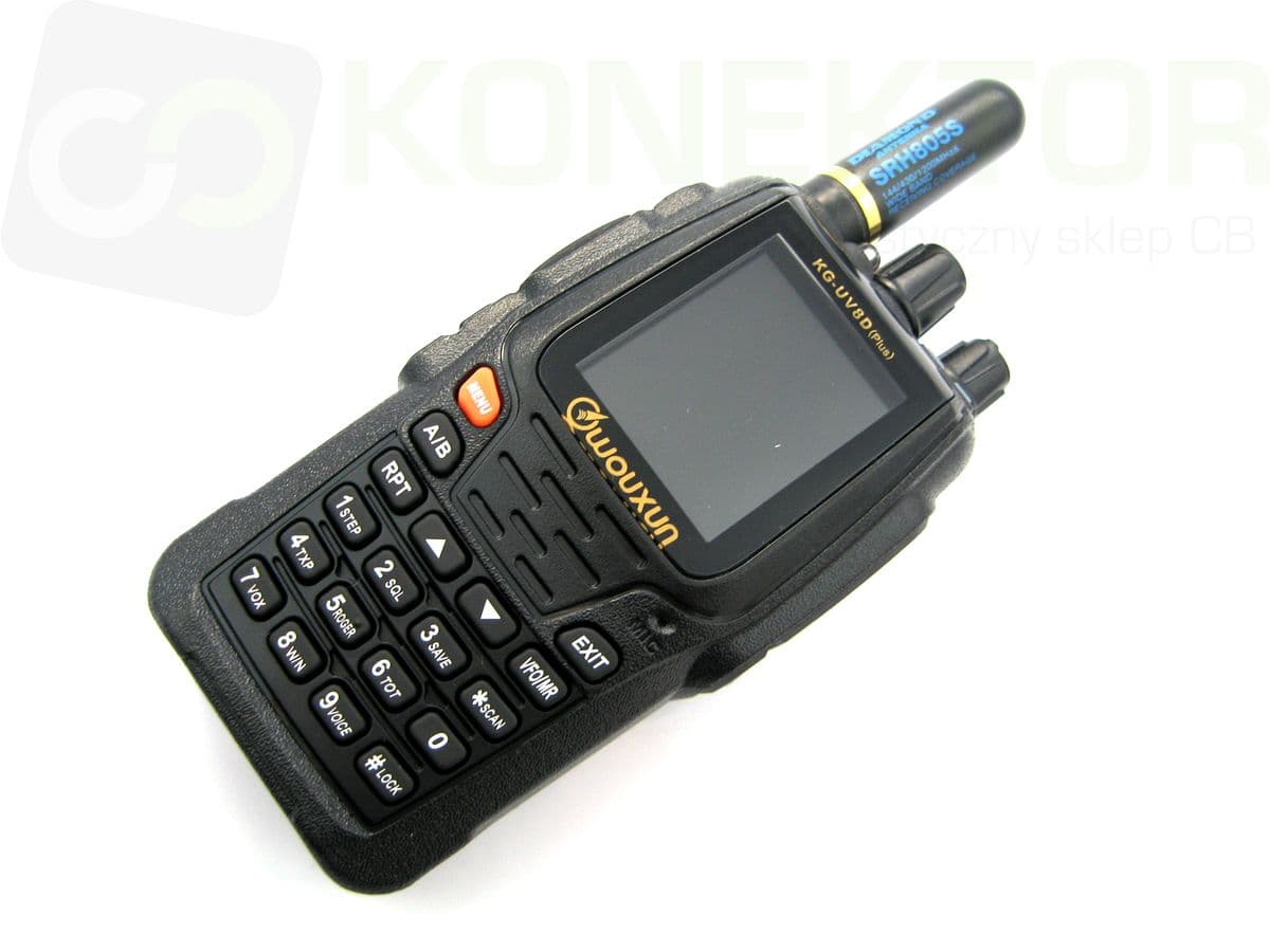 DIAMOND SRH-805 SMA-M superkrótka 4,5cm Antena do duobanderów, skanerów np. do Baofeng UV-3R, Wouxun KG-UV8D, KG-UV9D, Icom IC-R6, AOR AR-MINI