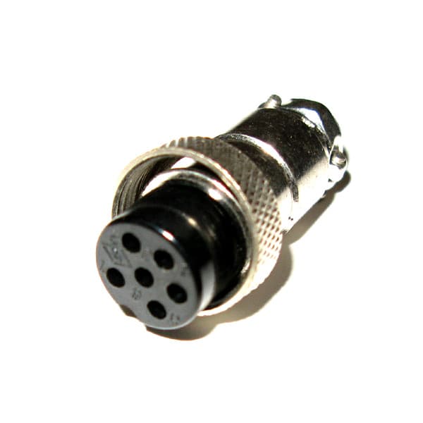 Wtyk mikrofonowy 6-PIN (prosty) np. do CB radia President, Alan, Yosan, Stabo, M Tech, AnyTone, CRT itp.
