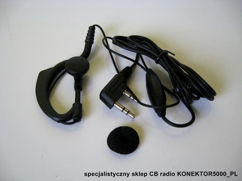 Mikrofonosłuchawka do Baofeng UV-5R, UV-82, BF-888-S, UV-B5, UV-B6, wtyk K Kenwood
