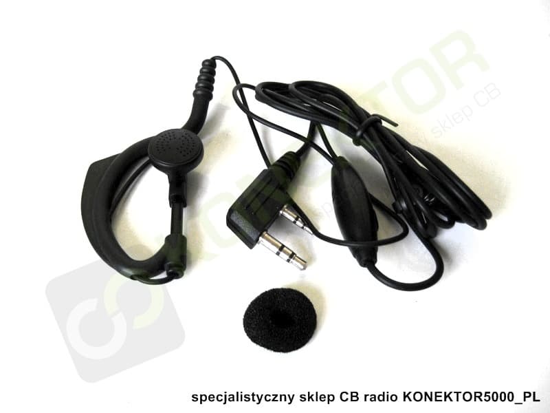 Mikrofonosłuchawka do Baofeng UV-5R, UV-82, BF-888-S, UV-B5, UV-B6, wtyk K Kenwood