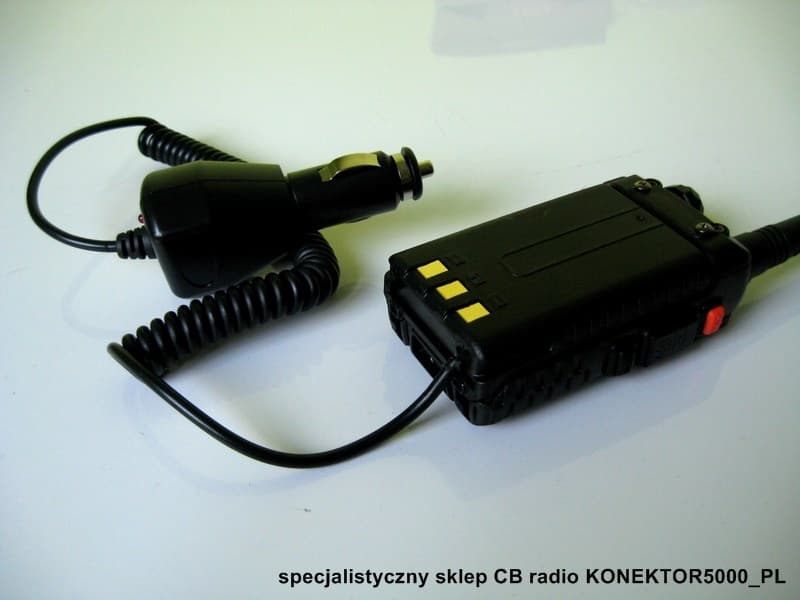 Eliminator baterii do Baofeng UV-5R, UV-5RA, UV-5RE i podobnych - adapter samochodowy