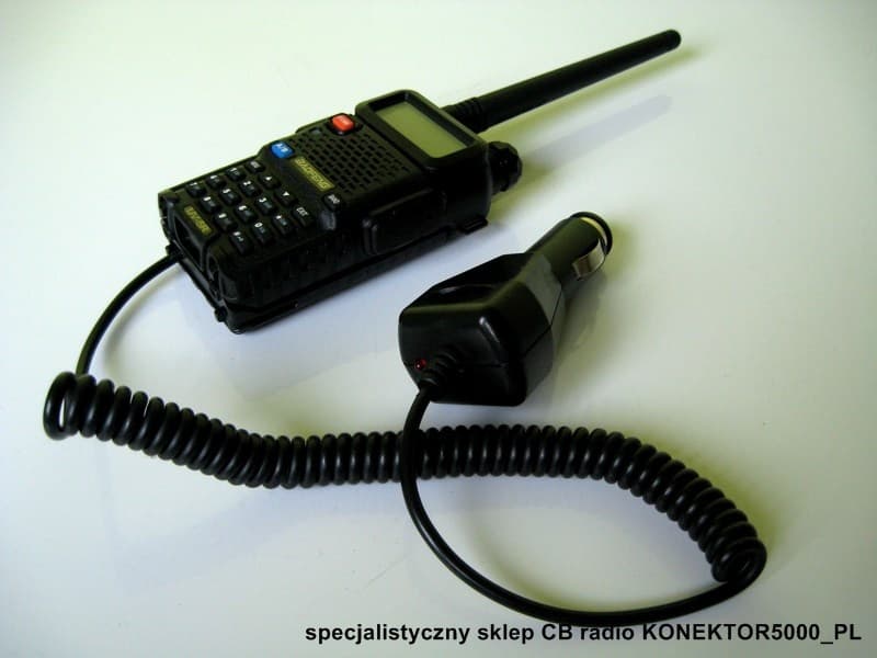 Eliminator baterii do Baofeng UV-5R, UV-5RA, UV-5RE i podobnych - adapter samochodowy