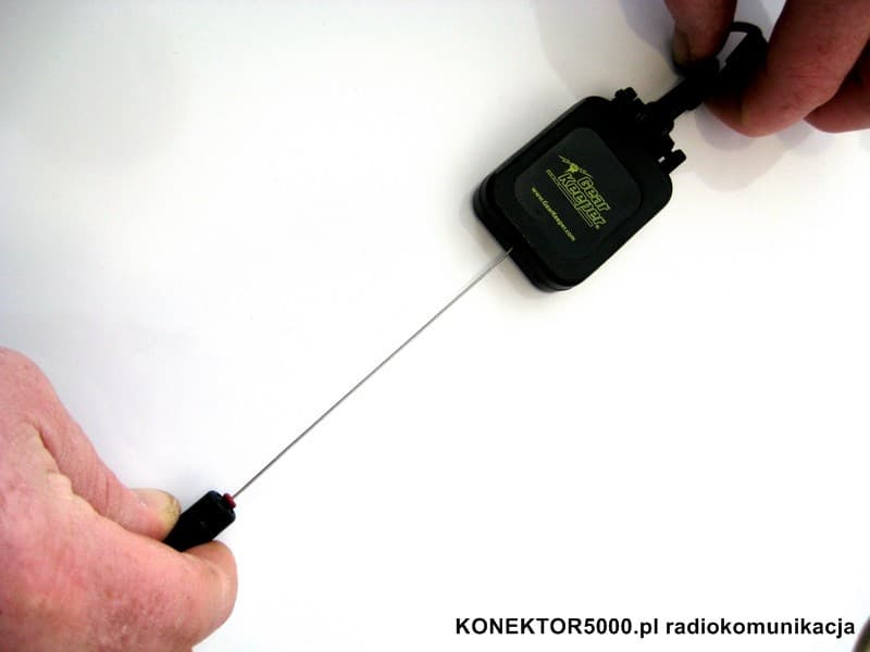 Gear Keeper wieszak mikrofonowy ze ściągaczem CZARNY uchwyt do mikrofonu CB GearKeeper RT4-4112