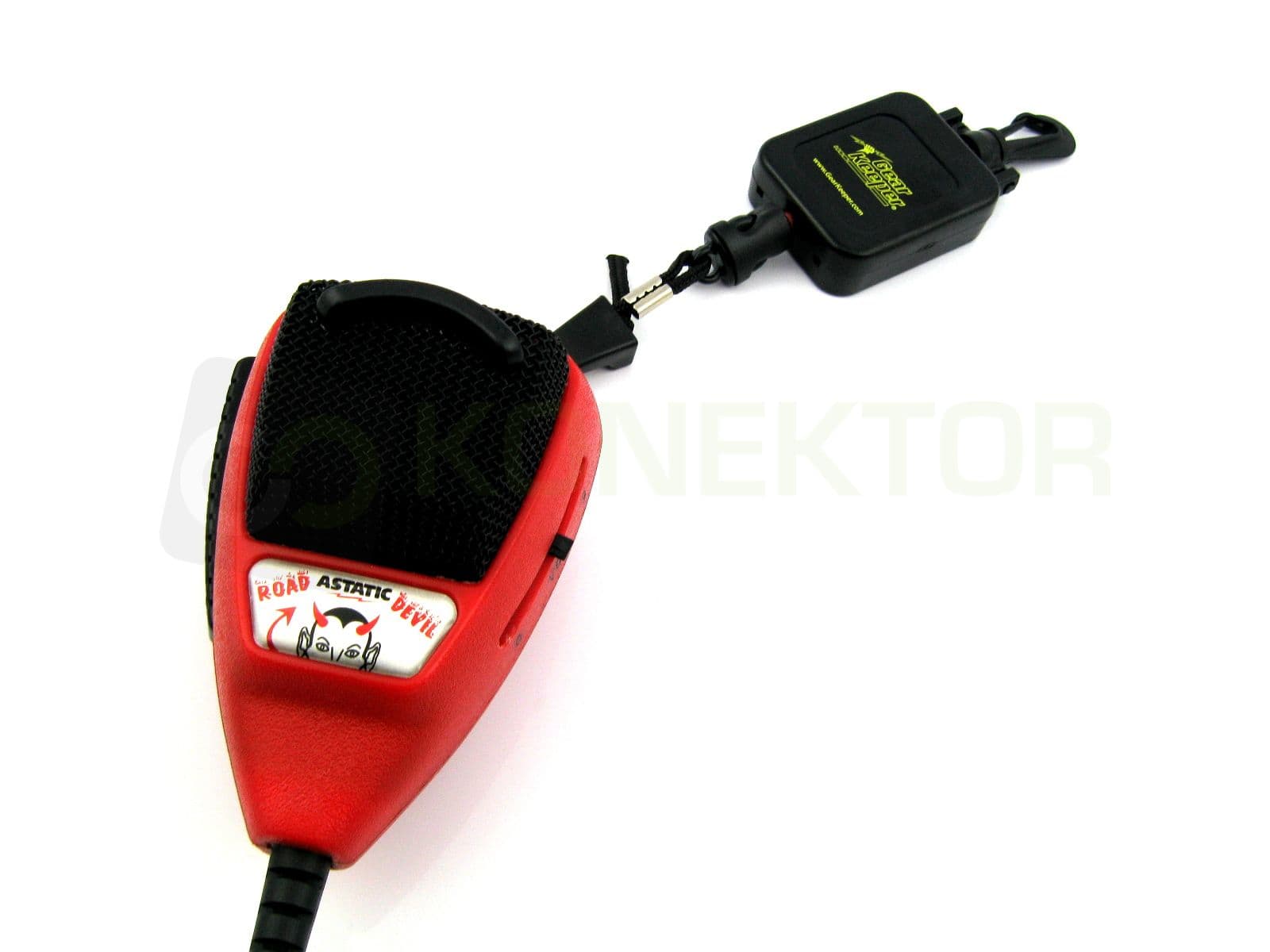 Gear Keeper wieszak mikrofonowy ze ściągaczem CZARNY uchwyt do mikrofonu CB GearKeeper RT4-4112