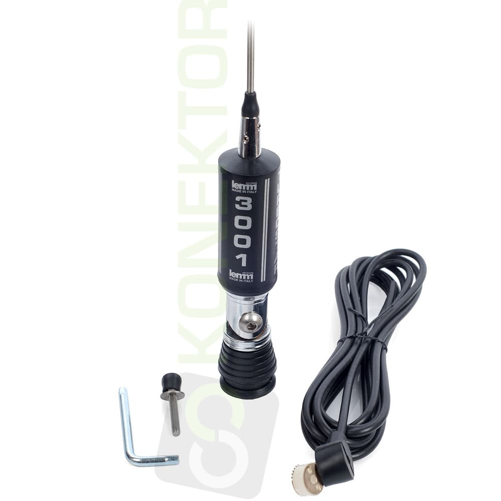 LEMM AT-3001 TURBOSTAR najwyższy model Antena CB montażowa 200cm kabel 4m
