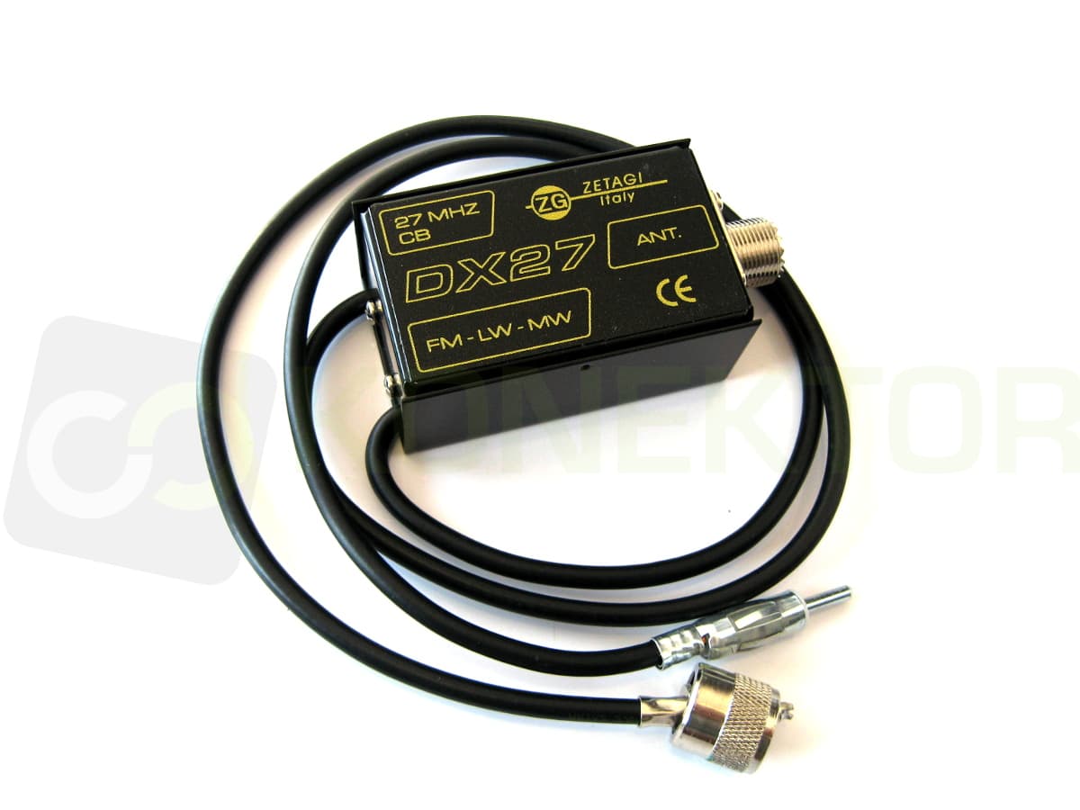Zetagi DX27 spliter antenowy CB/FM - najlepszy na rynku - antena CB działająca jako FM