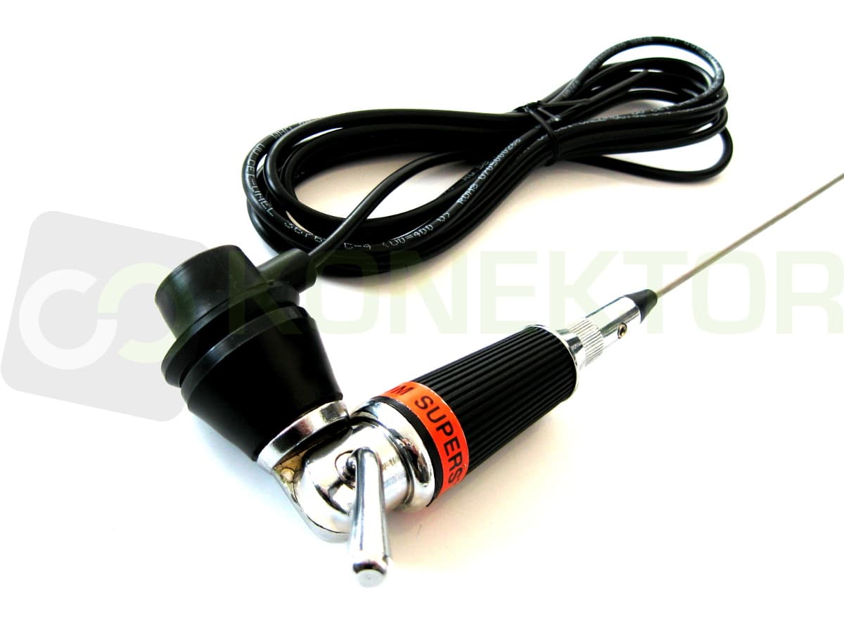 LEMM AT-73 MAGNUM SUPERSTAR z klamką Antena CB montażowa (do montażu) 195cm kabel 4m SZTYWNY PROMIENNIK