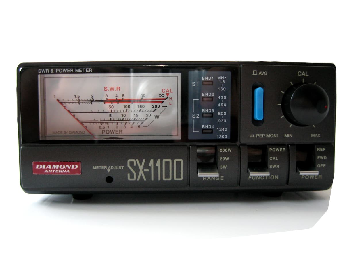 Diamond SX-1100 reflektometr 1.8-1300 MHz - pomiar SWR, mocy AVG/PEP do 200W