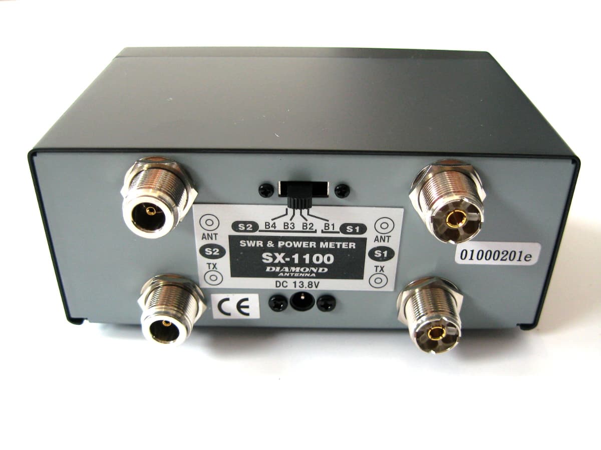 Diamond SX-1100 reflektometr 1.8-1300 MHz - pomiar SWR, mocy AVG/PEP do 200W