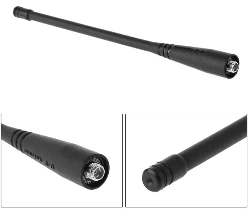 Oryginalna antena ręczna Baofeng VHF UHF długość 17cm SMA-F np. UV-5R, UV-82, UV-5RE, A-52
