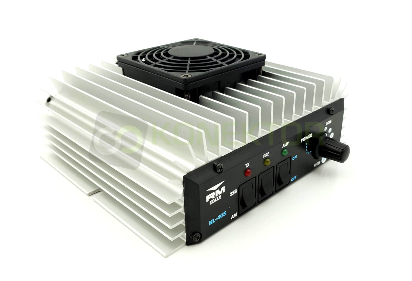 RM KL 405 V z wentylatorem - wzmacniacz mocy HF 200W Made in Italy (RM KL405V)