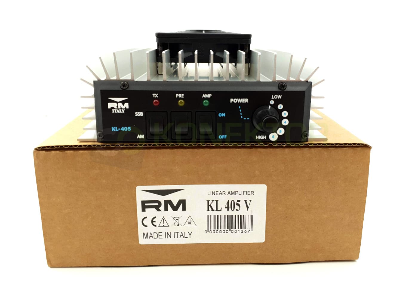 RM KL 405 V z wentylatorem - wzmacniacz mocy HF 200W Made in Italy (RM KL405V)