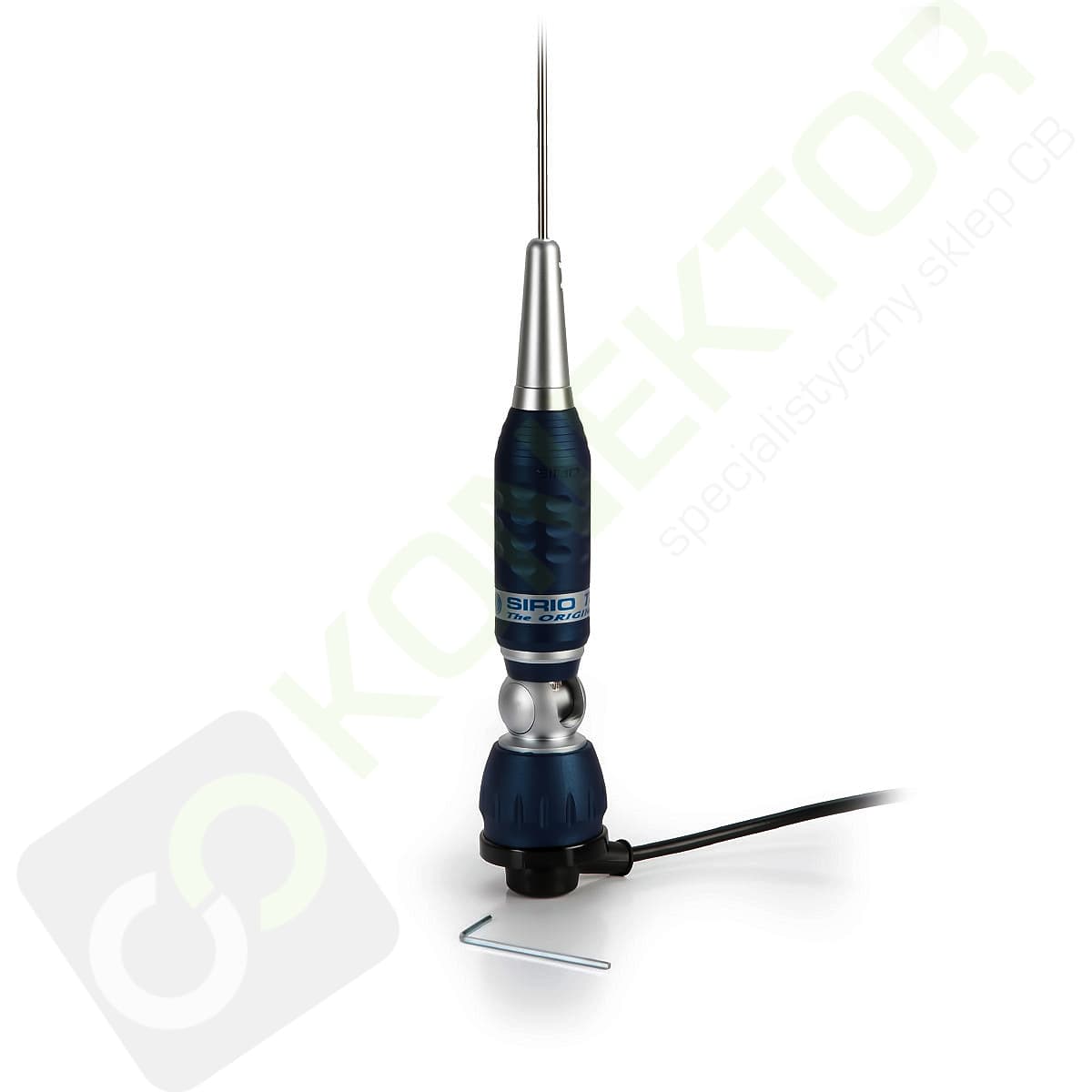 SIRIO TURBO Low Band B 32.5-37MHz Antena profesjonalna montażowa 145cm, kabel 4m (szybkie pochylanie)