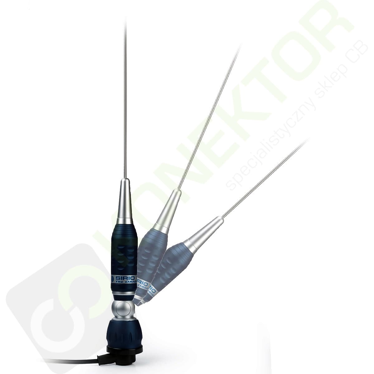 SIRIO TURBO Low Band B 32.5-37MHz Antena profesjonalna montażowa 145cm, kabel 4m (szybkie pochylanie)