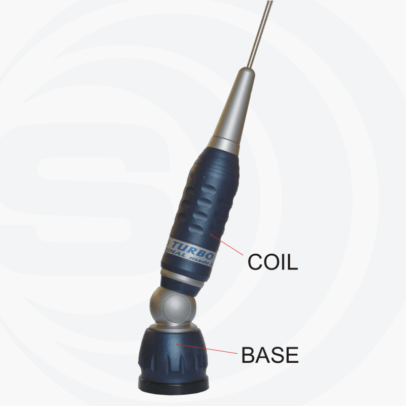 SIRIO TURBO Low Band B 32.5-37MHz Antena profesjonalna montażowa 145cm, kabel 4m (szybkie pochylanie)