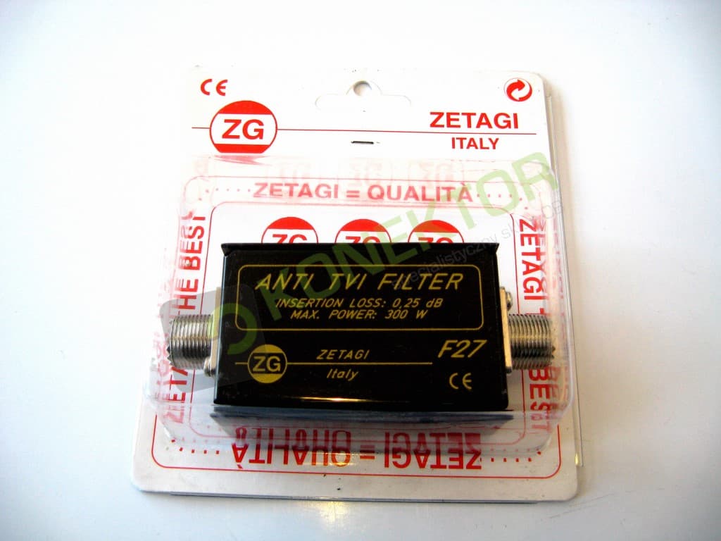 Filtr dolnoprzepustowy TVI Zetagi F27 0-30MHz Made in Italy