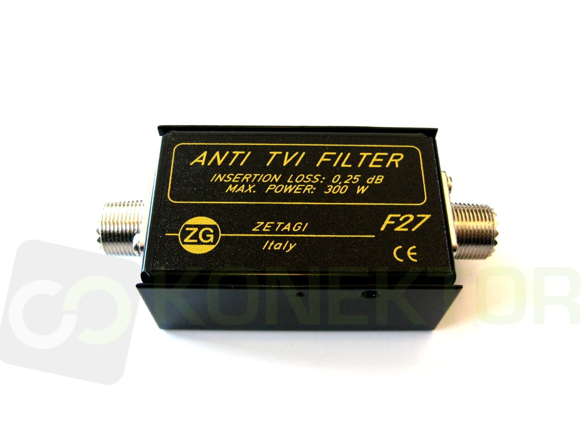 Filtr dolnoprzepustowy TVI Zetagi F27 0-30MHz Made in Italy