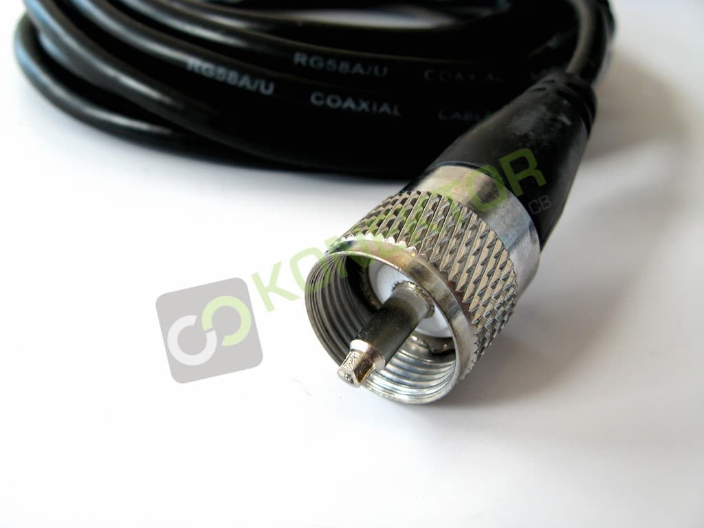 Podstawa magnetyczna 95mm typ PL (magnes) do anten wkręcanych, kabel 4m oraz wtyk UC-1 do radia