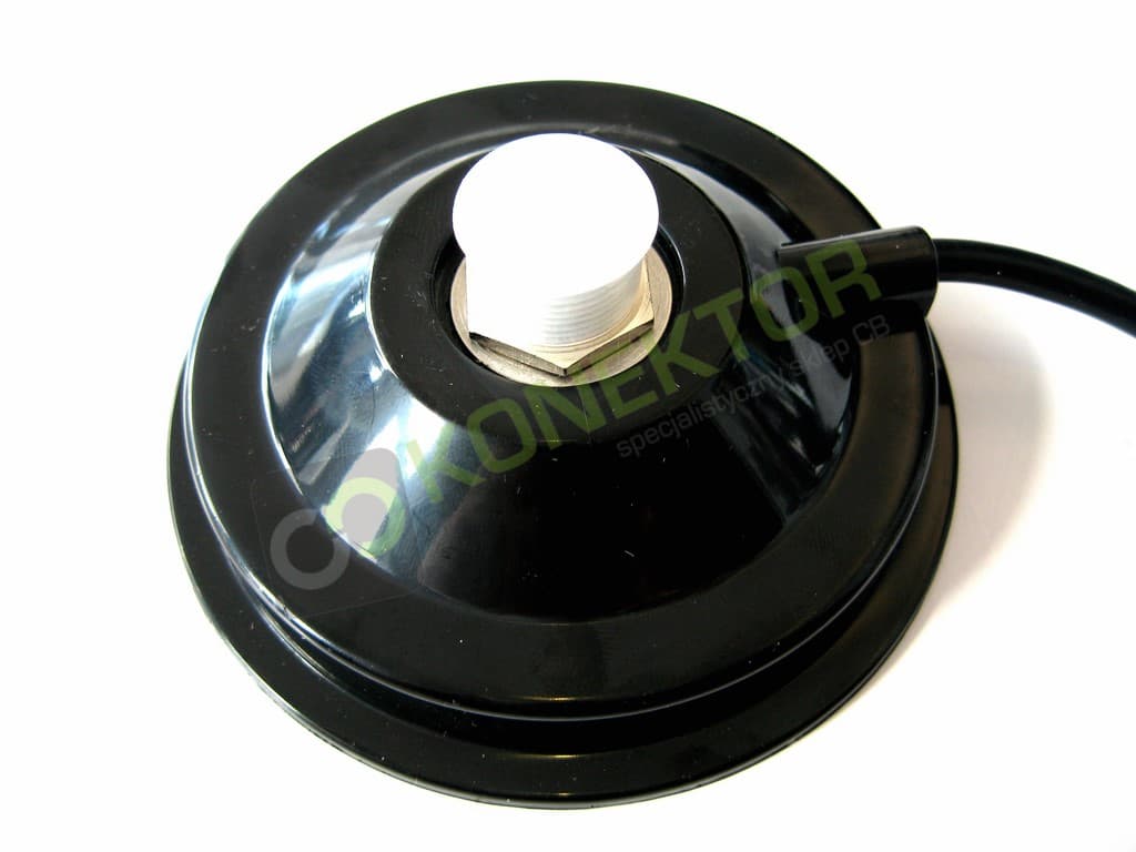 Podstawa magnetyczna 95mm typ PL (magnes) do anten wkręcanych, kabel 4m oraz wtyk UC-1 do radia
