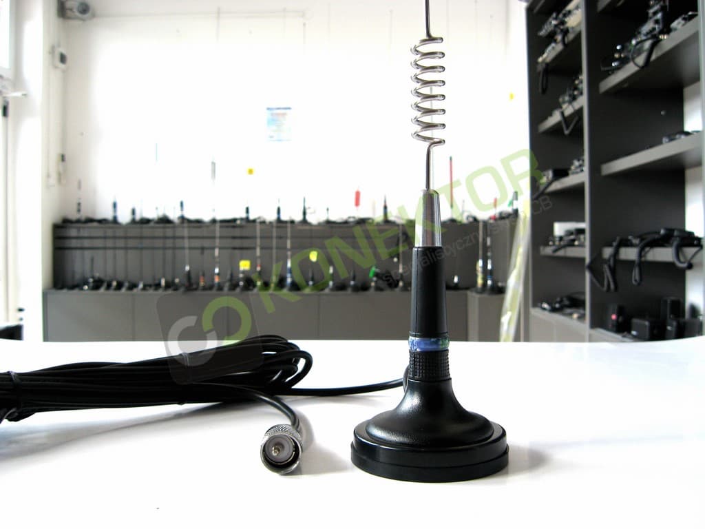 Sonar 874 (srebrna) Antena CB magnesowa 32cm kabel 4,20m (odpowiednik President Georgia)