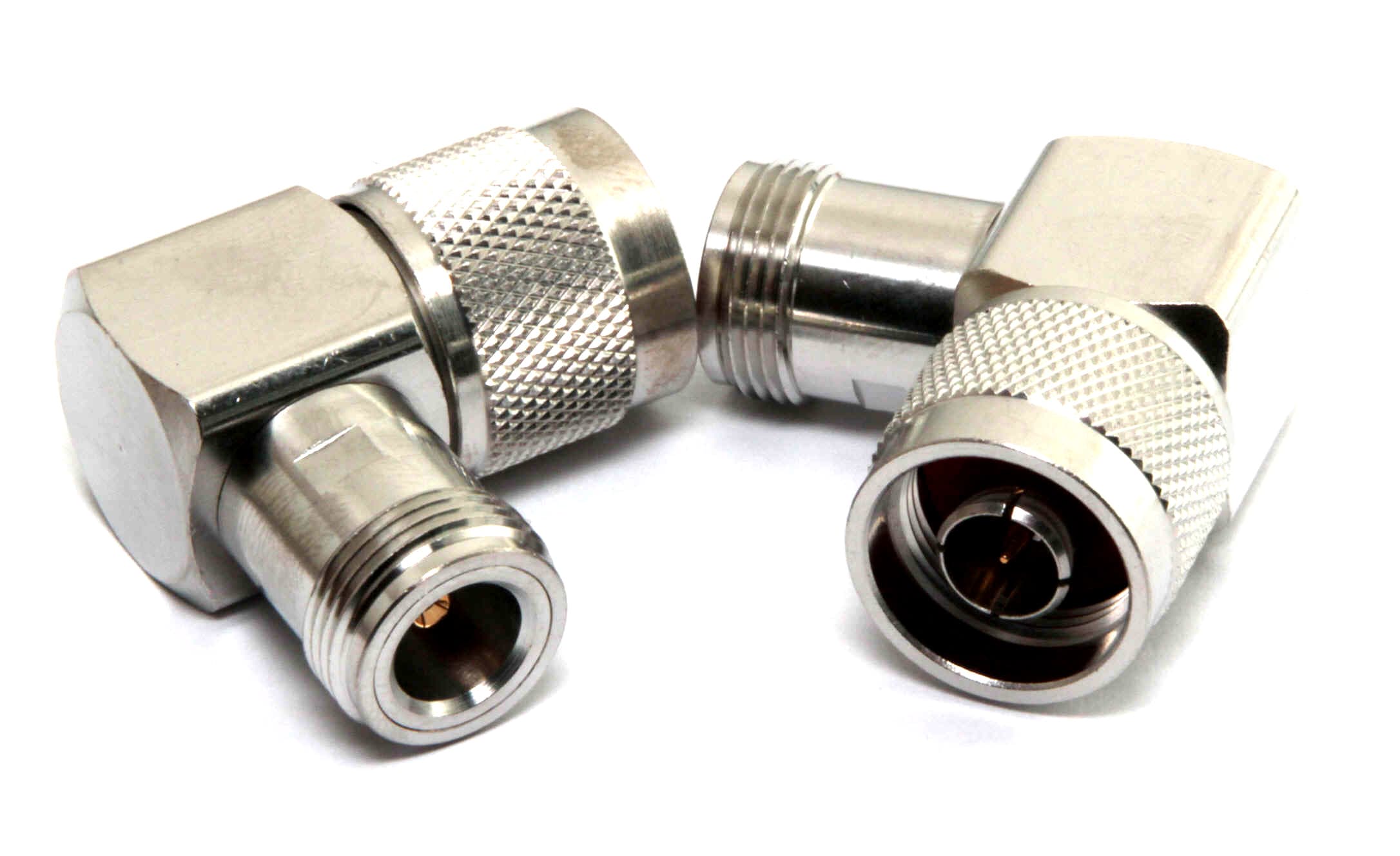 Przejściówka kątowa do gniazda N PTFE/GOLD # KONEKTOR PRO #