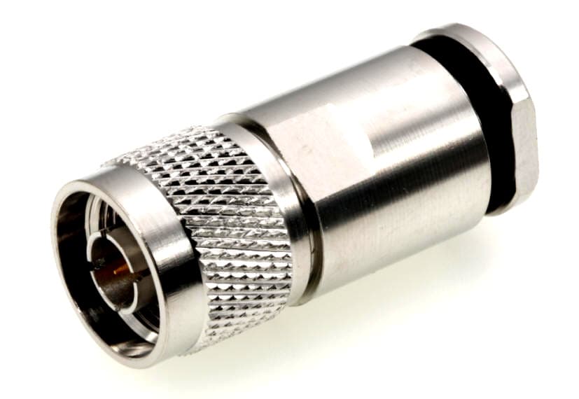 Wtyk N skręcany na gruby przewód RG-213 RF-10 H-1000 itp. superjakość PTFE/GOLD # KONEKTOR PRO #