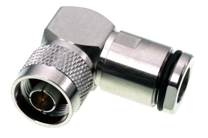 Wtyk N KĄTOWY skręcany na gruby przewód RG-213 RF-10 H-1000 itp. superjakość PTFE/GOLD # KONEKTOR PRO #