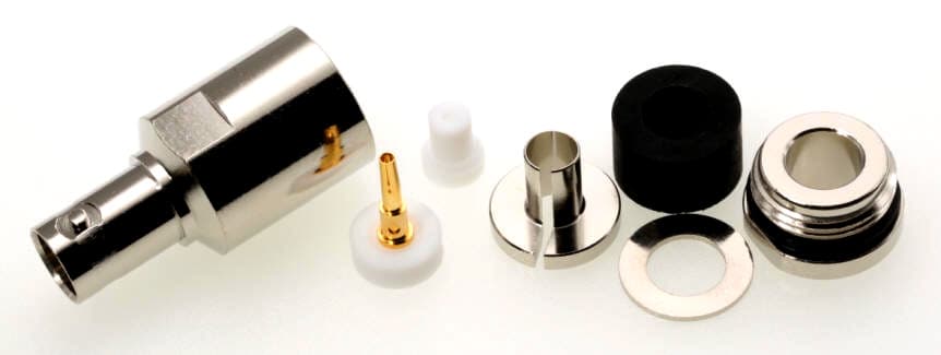 Gniazdo BNC skręcane na przewód 7mm np. RF-7 AIRCELL-7 (RF7, AIRCELL7) superjakość PTFE/GOLD # KONEKTOR PRO #