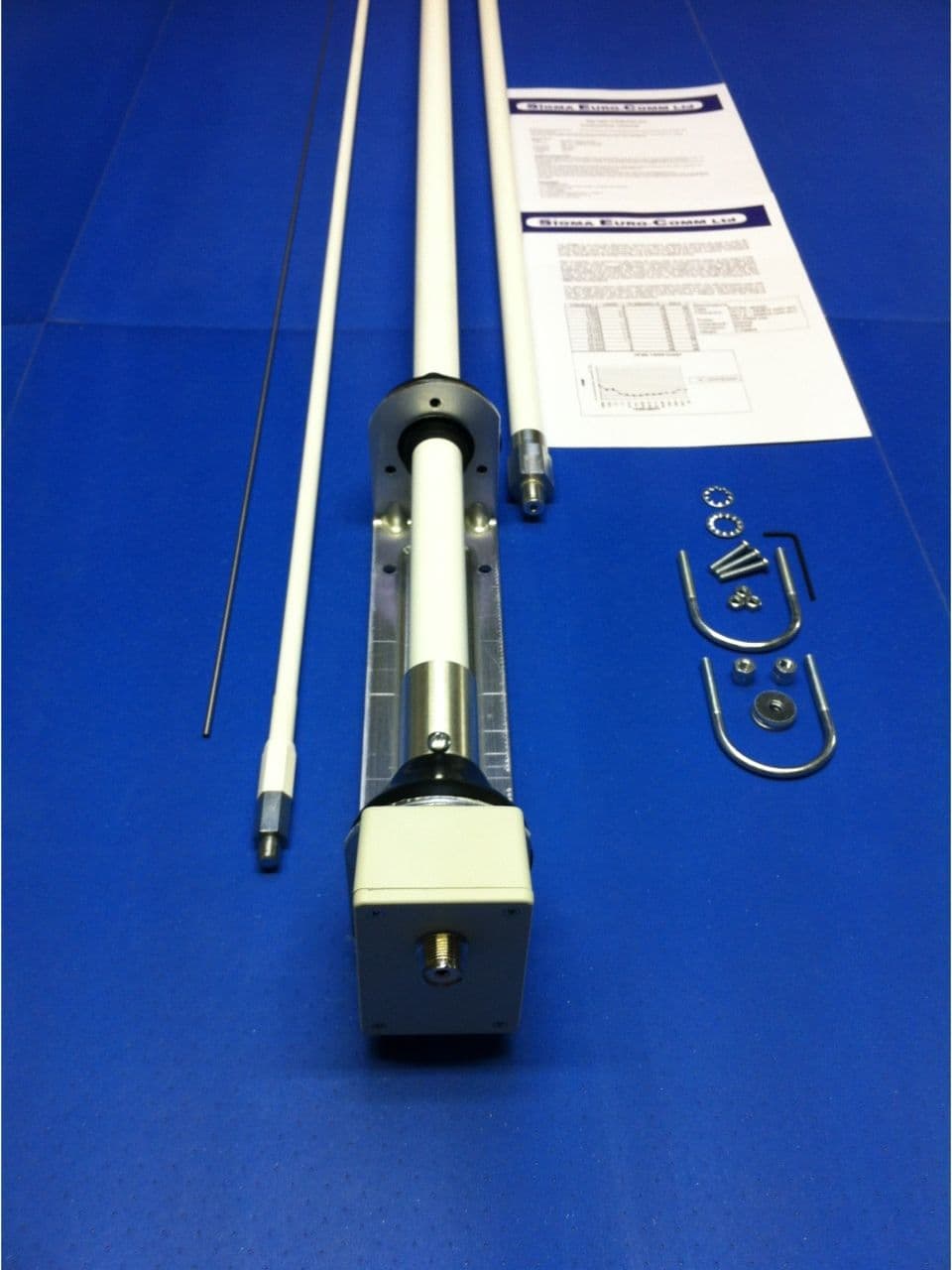 Sigma SE HF 360 fiberglass antena KF wielopasmowa 3.5-52MHz długość 550cm antena bazowa pionowa