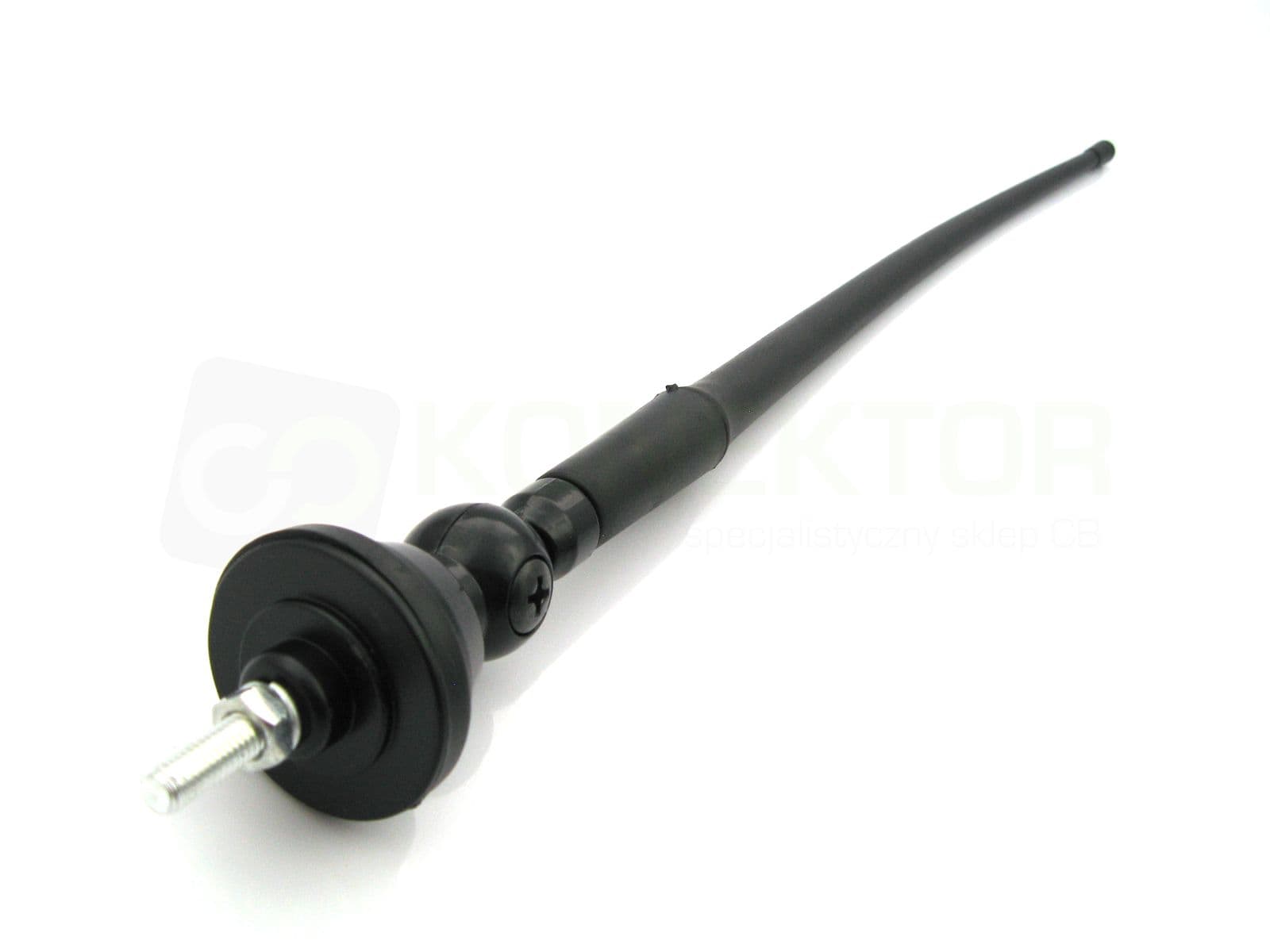 Antena samochodowa FM 88-108MHz długość 40cm, regulacja pochylenia, kabel, wtyk (antena do radia samochodowego)