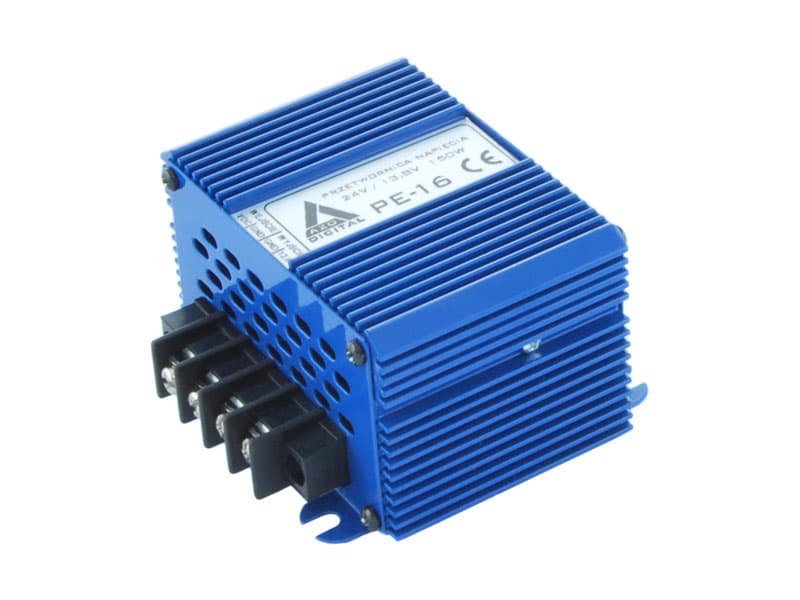 AZO PE-16 REDUKTOR NAPIĘCIA 24V/13,8V 150W przetwornica napięcia np. do CB radio, NAVI, radio samochodowe - 5 lat gwarancji, produkcja polska