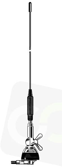 Sirio SDB 270 Antena montażowa dual-band VHF/UHF 137-152/414-455MHz długość 54cm