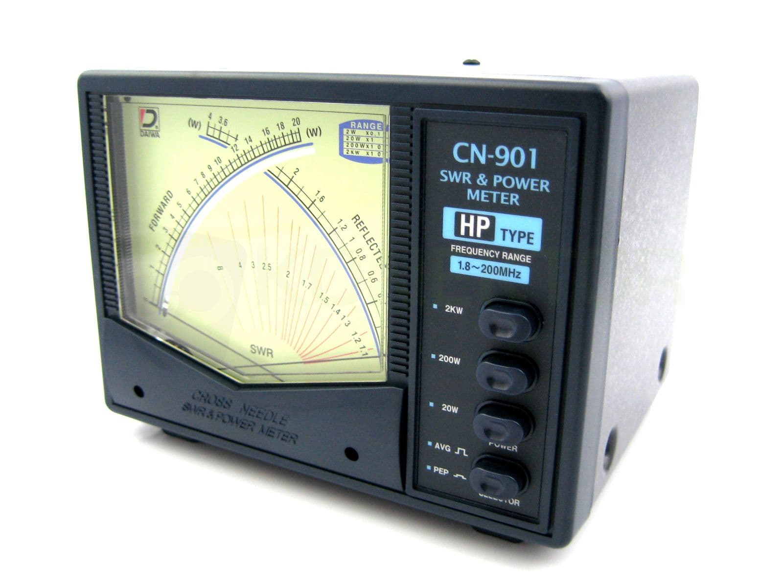 Daiwa CN-901 HP profesjonalny krzyżowy miernik SWR oraz mocy 1.8~200MHz / 2kW - reflektometr SUPERJAKOŚĆ następca Daiwa CN801