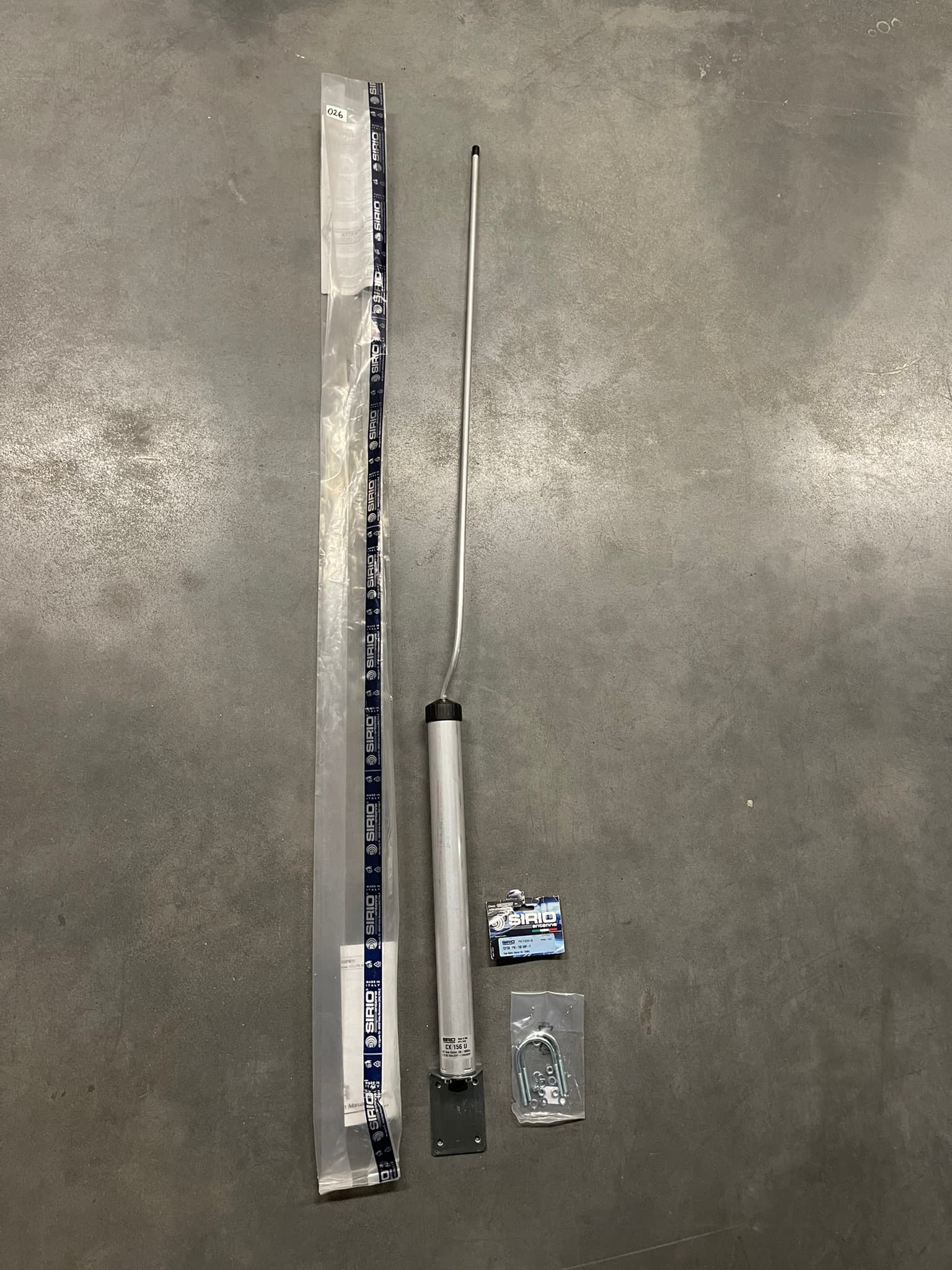 PRZECENA!! Sirio CX-156 U antena bazowa VHF 156-160MHz 3/4 fali długość 150cm (aluminiowa) - bez strojenia