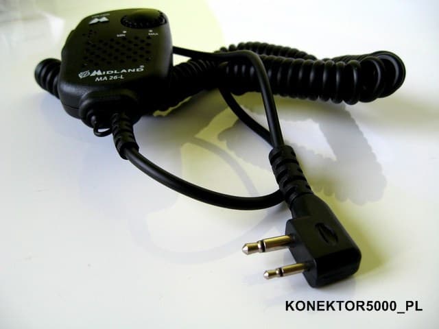 Mikrofonogłośnik Midland MA-26-L do Alan 42, Intek H-520, Albrecht AE 2990, PMR Midland G5, G6, G7, G9 i wielu innych