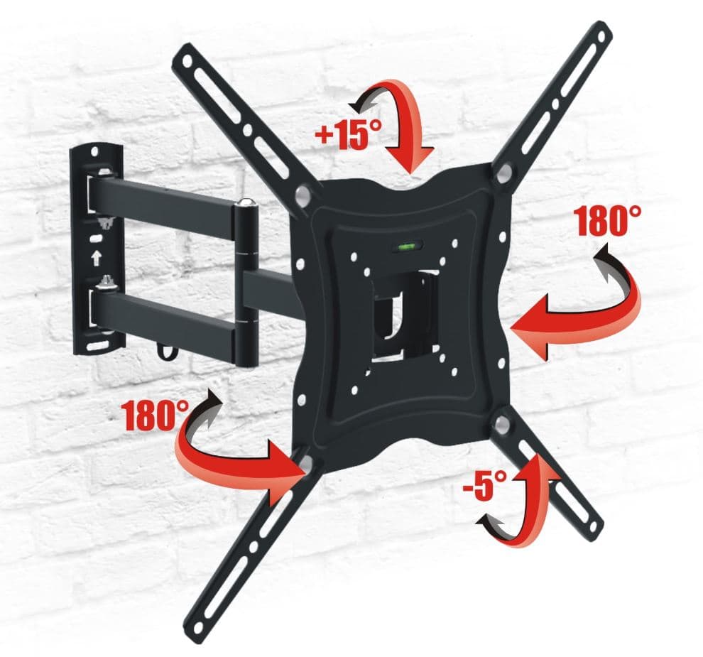 UCHWYT TV 13"-50" OPTICUM FLEXI MAXX, nachylenie do 15st. kąt obrotu do 180st. VESA 400x400 maks. LCD/LED/PLAZMA