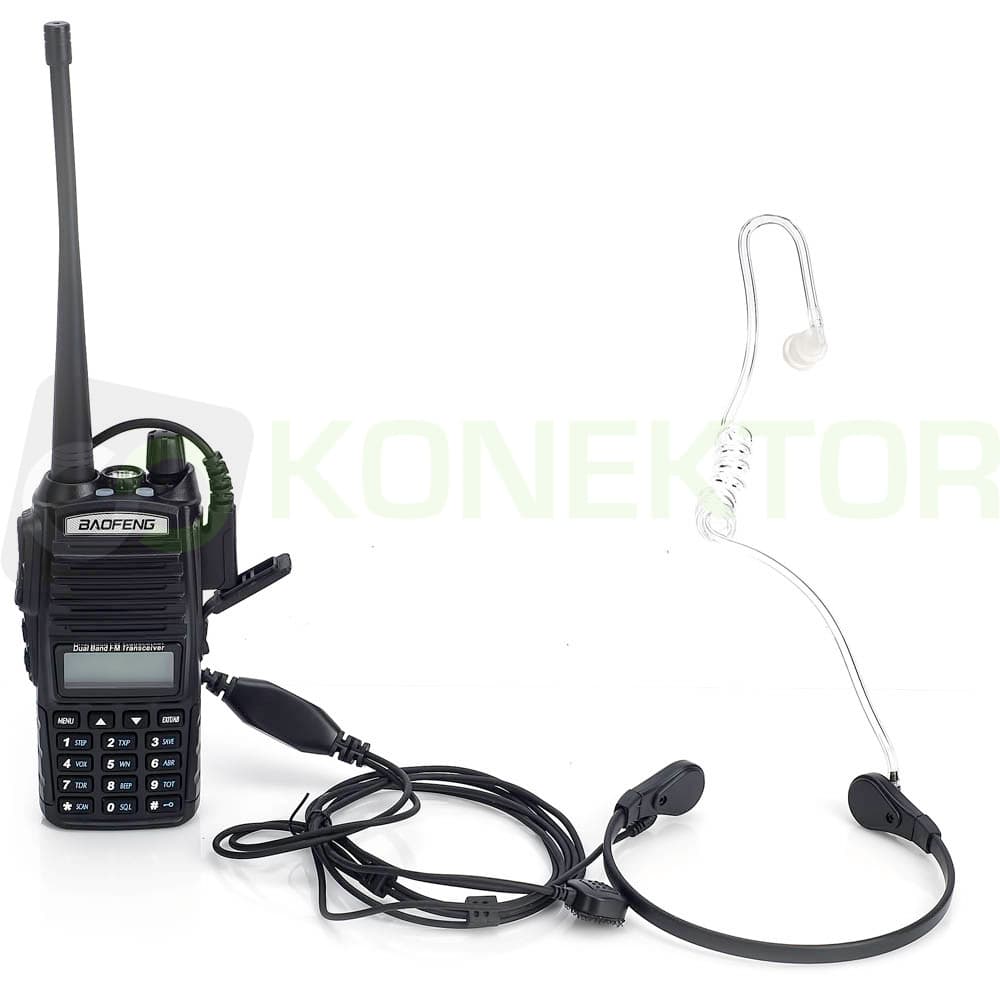 Laryngofon (z fonowodem) do krótkofalówek Baofeng Wouxun Kenwood wtyk K - do warunków z dużym hałasem