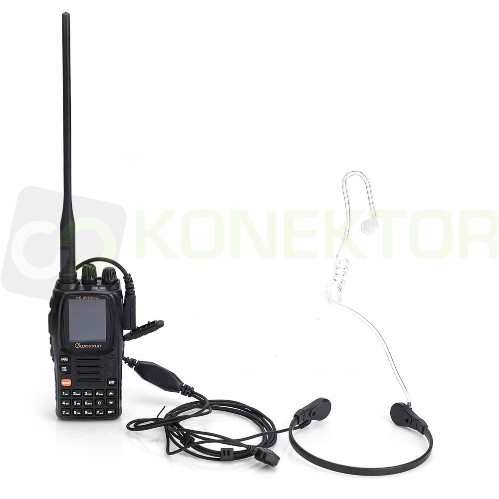Laryngofon (z fonowodem) do krótkofalówek Baofeng Wouxun Kenwood wtyk K - do warunków z dużym hałasem